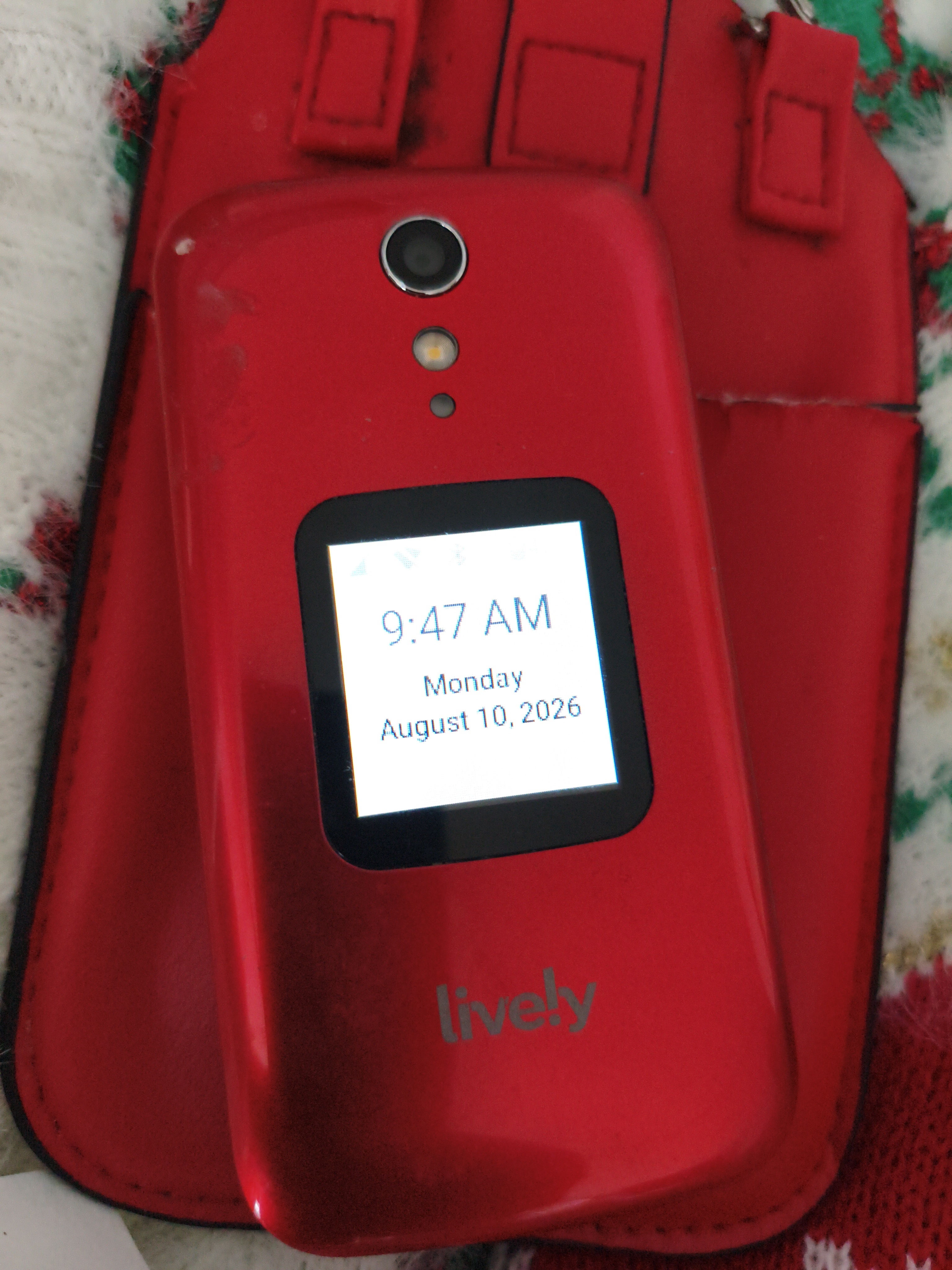 Phone showing August 10, 2026